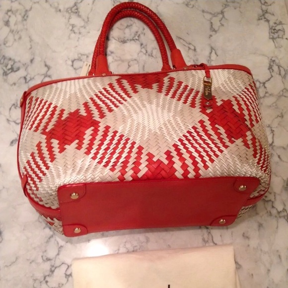 ⭐️SOLD! Cole Haan Genevieve NWT! Woven Leather Bag - Picture 5 of 8